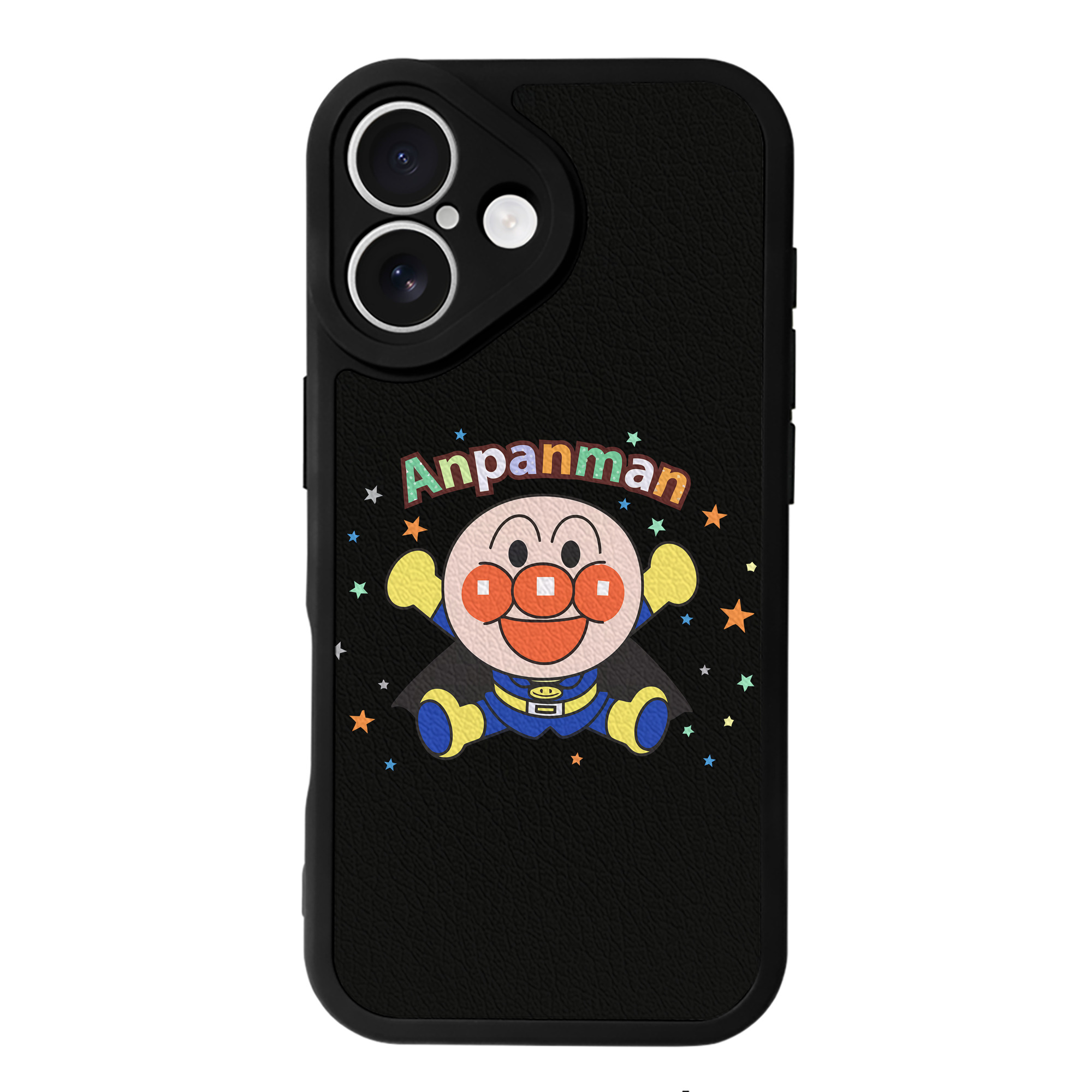 （画像用） アンパンマン Anpanman 【iPhone 16シリーズ対応】シリコンスマホケース（レザー調） 材質：シリコン